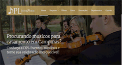 Desktop Screenshot of dpleventosmusicais.com.br