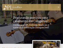 Tablet Screenshot of dpleventosmusicais.com.br